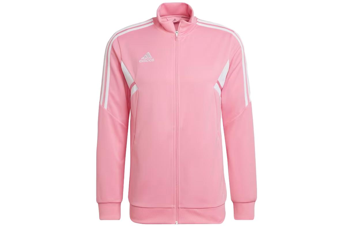 adidas Half-Pink Stand Collar Zip-Up Casual Sports Jacket HD2287