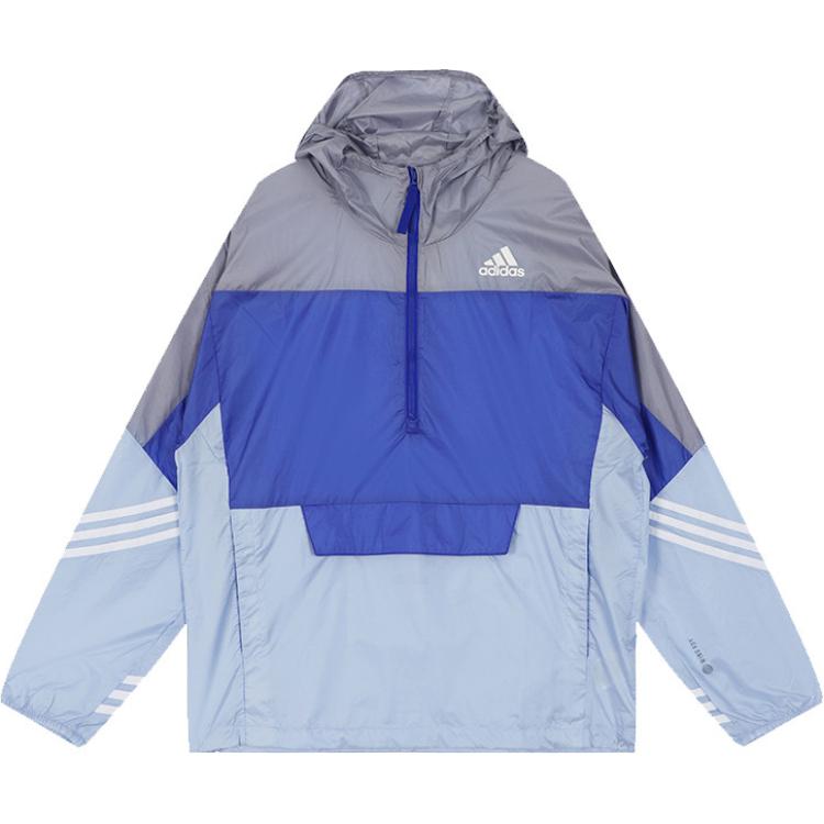 adidas Half-Zip Colorblock Windbreaker Hoodie HM2262