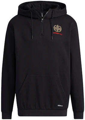 adidas 半拉鍊棉質黑色長袖上衣 背後Logo設計 H52968 Buy adidas 半拉鍊棉質黑色長袖上衣 背後Logo設計 H52968