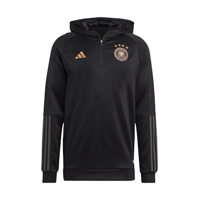adidas Half-Zip Logo Hoodie Black HF3985