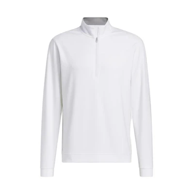 adidas Half-Zip Logo White Sweatshirt IB4536
