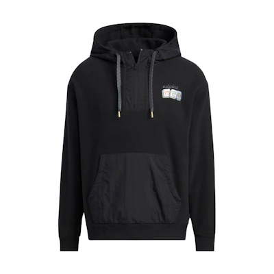 adidas Half-Zip Pullover Hoodie Black IA8088