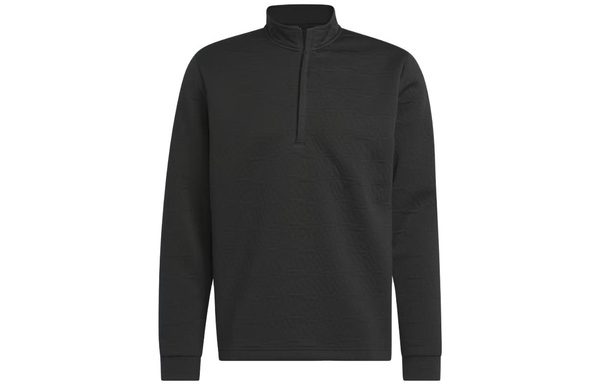 adidas Half-Zip Pullover Solid Sweatshirt Black (Japan Edition) HZ0436-JAPAN