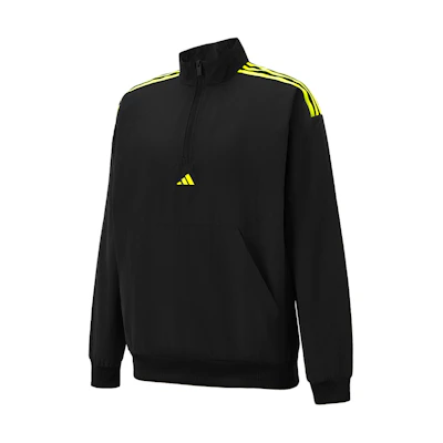 adidas Half-Zip Stand Collar Jacket Black/Lemon IW8264