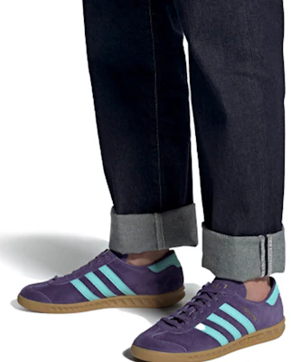 adidas originals Hamburg 低幫 板鞋 男女同款 紫藍 Sizing adidas originals Hamburg 低幫 板鞋 男女同款 紫藍