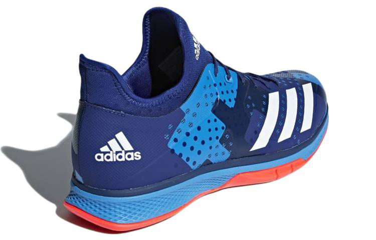 Shop adidas Handball Counterblast Bounce 低筒耐磨訓練鞋 藍白