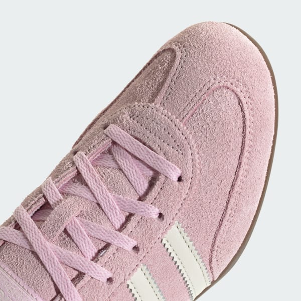Cheap (W) 阿迪达斯 Handball Spezial 低帮鞋 粉色/米白/金属金 KJ1007