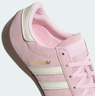 (W) 阿迪达斯 Handball Spezial 低帮鞋 粉色/米白/金属金 KJ1007 1