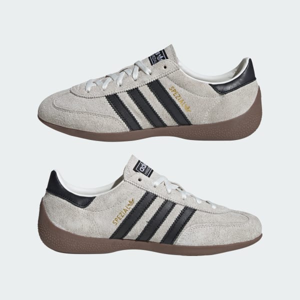 Cheap (Women) adidas Handball Spezial Low Profile Shoes Core White/Core Black/Gold Metallic KJ3628