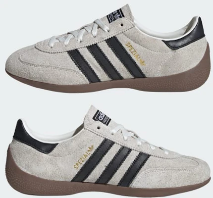 (Women) adidas Handball Spezial Low Profile Shoes Core White/Core Black/Gold Metallic KJ3628 Cheap (Women) adidas Handball Spezial Low Profile Shoes Core White/Core Black/Gold Metallic KJ3628