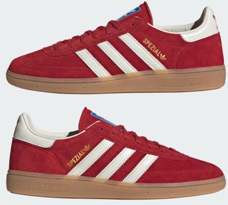 阿迪达斯 Handball Spezial 德国产 红色/米白色/生胶 M2 JR9535 Sizing 阿迪达斯 Handball Spezial 德国产 红色/米白色/生胶 M2 JR9535