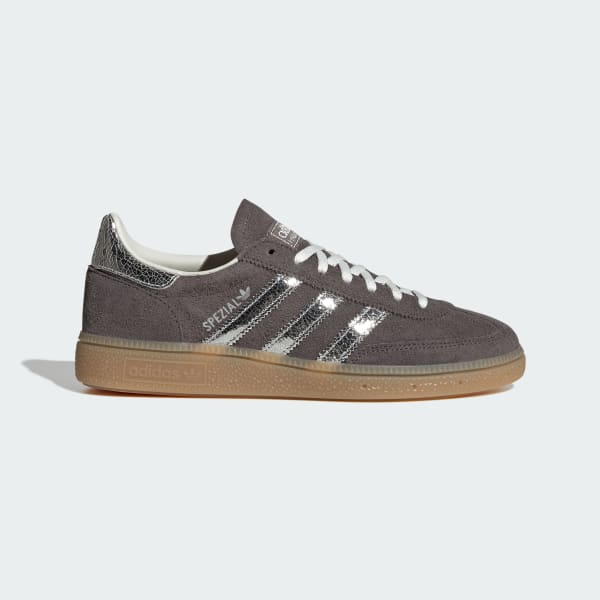 (Women) Adidas Handball Spezial Shoes Charcoal/Silver Metallic/Gum HQ0268