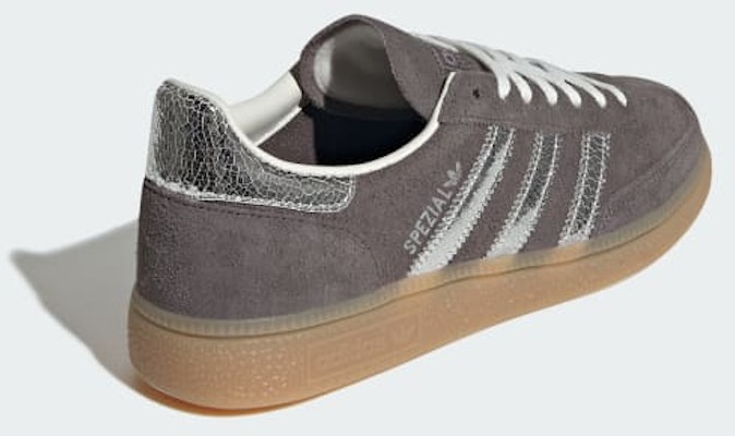 (Women) Adidas Handball Spezial Shoes Charcoal/Silver Metallic/Gum HQ0268 Purchase (Women) Adidas Handball Spezial Shoes Charcoal/Silver Metallic/Gum HQ0268