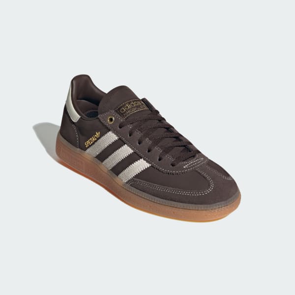 Shop adidas Handball Spezial Sepatu Coklat Tua/Putih Off/Gum KJ3530