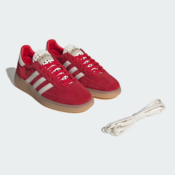 Sizing (W) 阿迪达斯 Handball Spezial 运动鞋 深红/米白/生胶 KK0442
