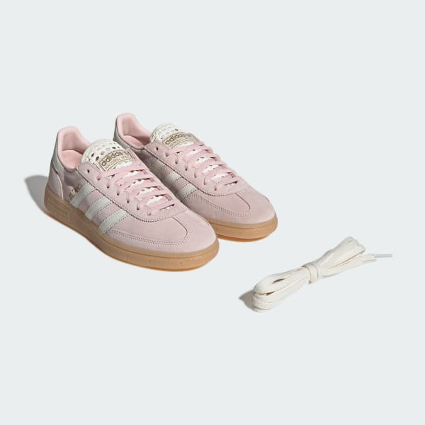 Sizing (W) 阿迪达斯 Handball Spezial 运动鞋 沙粉色/米白色/生胶 KK2785