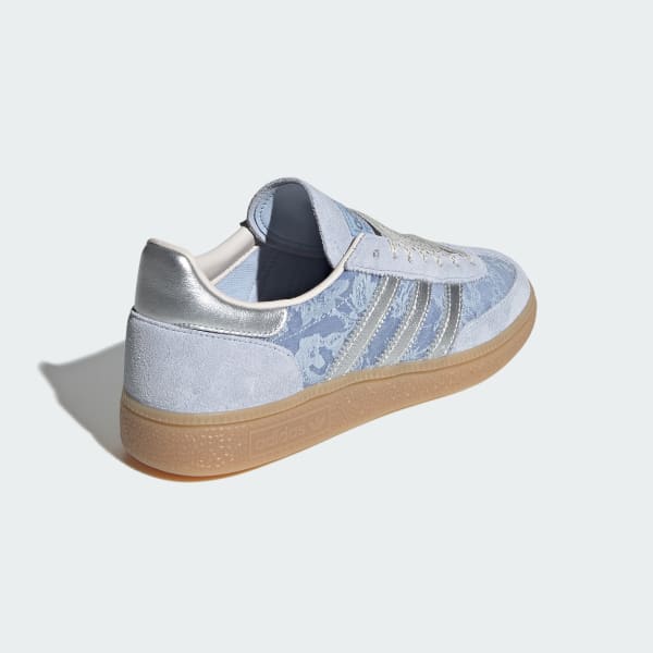 Details for (W) 阿迪达斯Handball Spezial x Liberty London运动鞋 水晶蓝/银金属/白色 IH4505