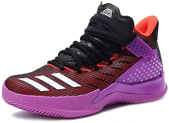adidas Hard Court 耐磨防滑 中筒 實戰籃球鞋 男款 紅紫 Lookbook adidas Hard Court 耐磨防滑 中筒 實戰籃球鞋 男款 紅紫