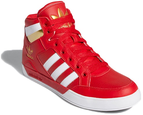 adidas Hard Court High 'Red White Gold' FV5328 Lookbook adidas Hard Court High 'Red White Gold' FV5328