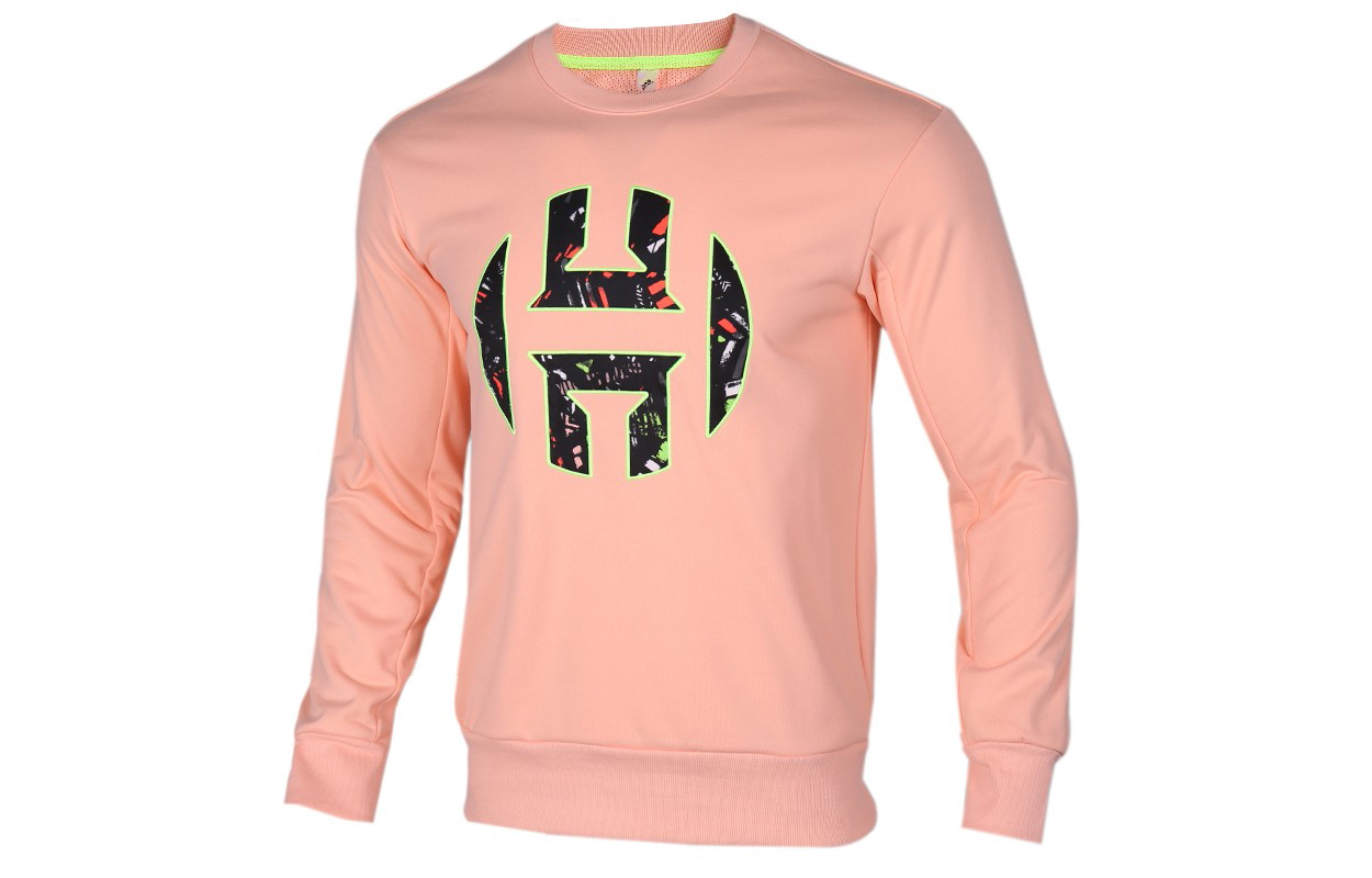 adidas Harden Fleece Crew Basketball Sweatshirt Pink - FR6166