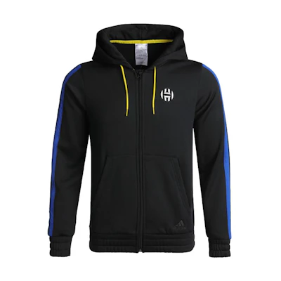 adidas Harden Fleece Full-Zip Hoodie Black GP7619