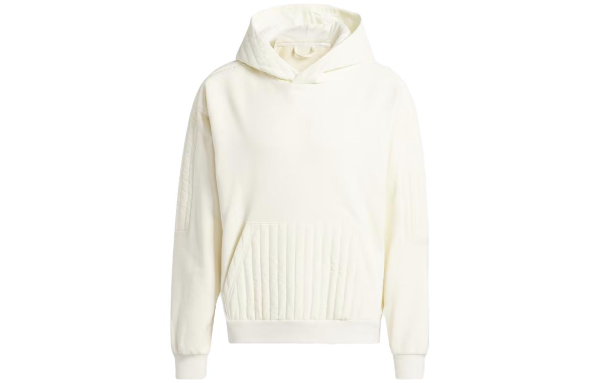 adidas Harden Quilted Hoodie Pullover Long Sleeve - White IM3568