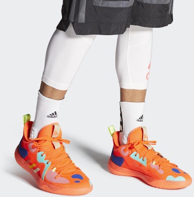 아디다스 하든 스텝백 2 '솔라 레드' FZ1077 Sizing 아디다스 하든 스텝백 2 '솔라 레드' FZ1077