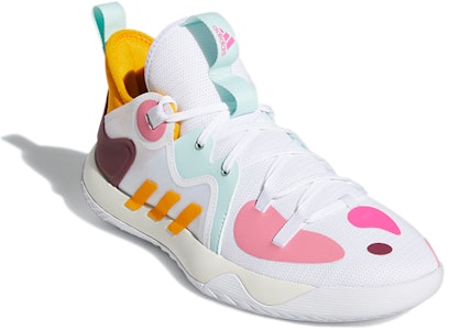 adidas Harden Stepback 2 緩震防滑 中筒 籃球鞋 男款 白黃藍粉棕 Lookbook adidas Harden Stepback 2 緩震防滑 中筒 籃球鞋 男款 白黃藍粉棕