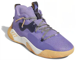 Lookbook adidas Harden Stepback 3 哈登簡易版 防滑低筒實戰籃球鞋 淺紫色