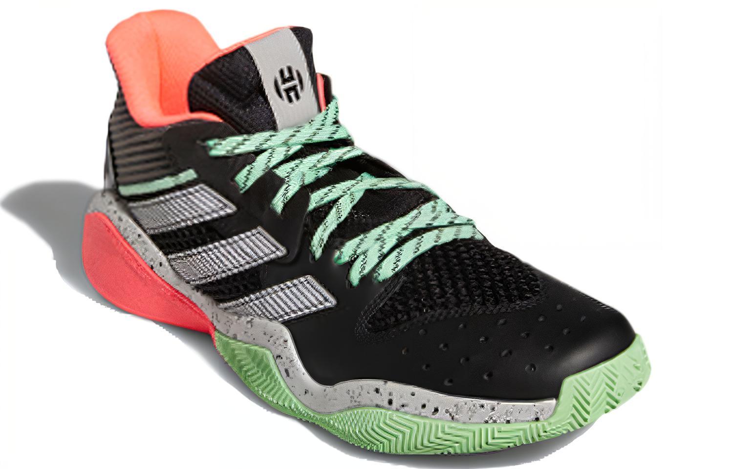 Shop adidas Harden Stepback 哈登 低筒實戰籃球鞋 黑灰綠