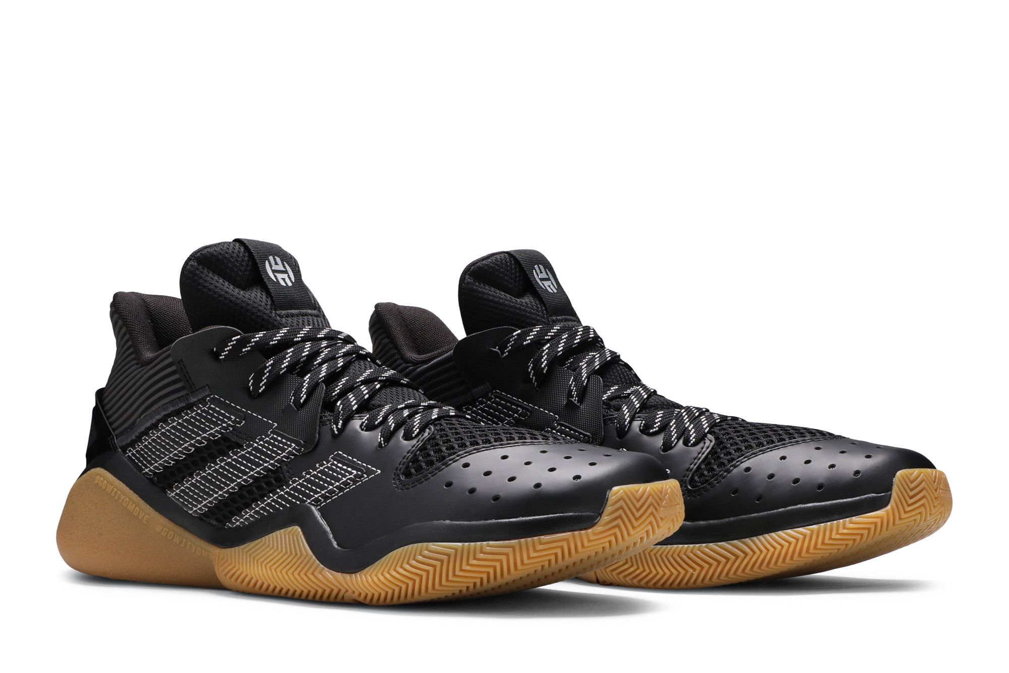 Cheap adidas Harden Stepback "Noir Gum" FV2197