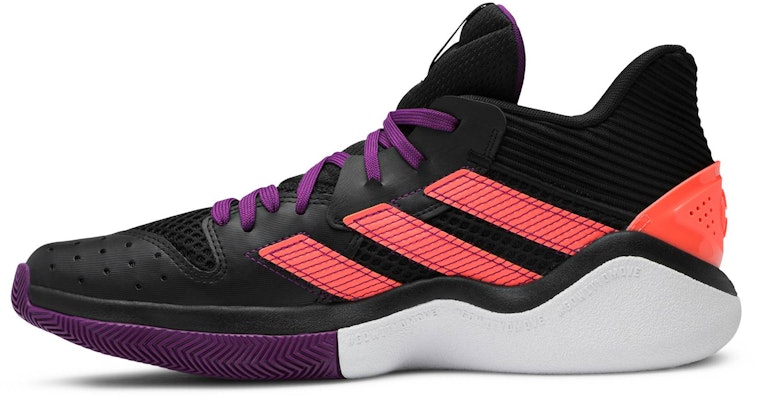 adidas Harden Stepback 'Hitam Ungu Coral' EF9889 Lookbook adidas Harden Stepback 'Hitam Ungu Coral' EF9889