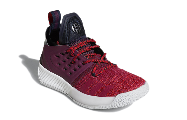 Lookbook adidas Harden Vol.2 J 耐磨 低幫 實戰籃球鞋 大童 寶石紅