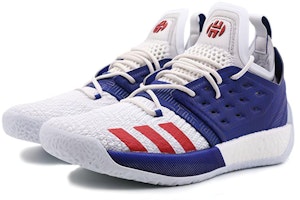 adidas Harden Vol. 2 USA 哈登 減震防滑 低筒實戰籃球鞋 藍白 Lookbook adidas Harden Vol. 2 USA 哈登 減震防滑 低筒實戰籃球鞋 藍白