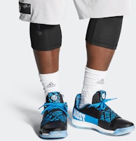 adidas HARDEN VOL 3 WANTED 'Hitam Biru' EE9508 Details for adidas HARDEN VOL 3 WANTED 'Hitam Biru' EE9508