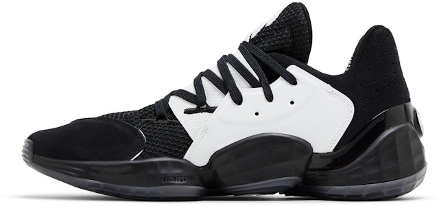 阿迪达斯 Harden Vol. 4 '黑白'篮球鞋 FV5597 Lookbook 阿迪达斯 Harden Vol. 4 '黑白'篮球鞋 FV5597