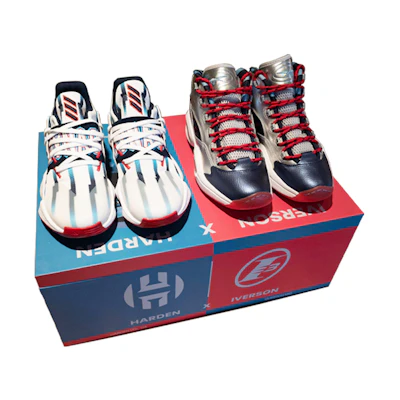 adidas Harden Reebok Iverson 'White Blue Red'