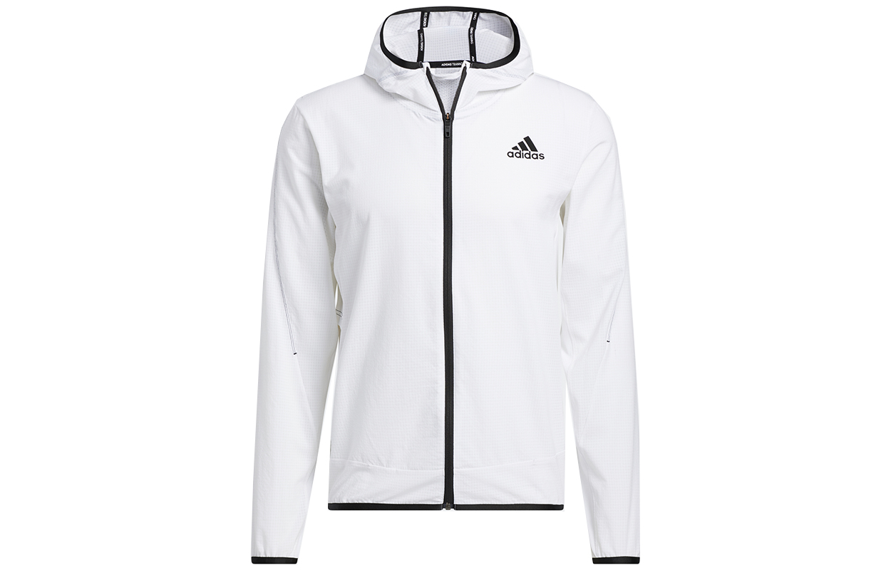 adidas HEATRDY Training Breathable Hooded Jacket White GT8261