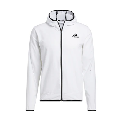 adidas HEATRDY Training Breathable Hooded Jacket White GT8261