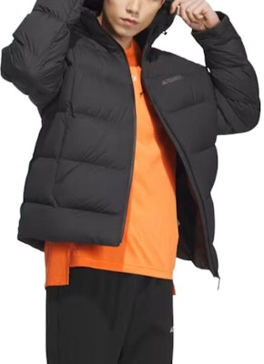 adidas Heavyweight Goose Down Hooded Jacket Black Long Sleeve Winter Coat. IL8965 Purchase adidas Heavyweight Goose Down Hooded Jacket Black Long Sleeve Winter Coat. IL8965