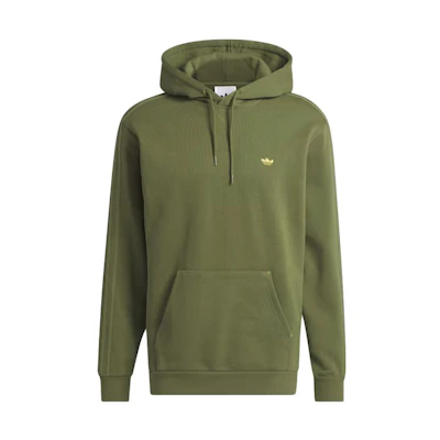 adidas Heavyweight Shmoofoil Hoodie Green Long Sleeve Logo Sweatshirt II5969