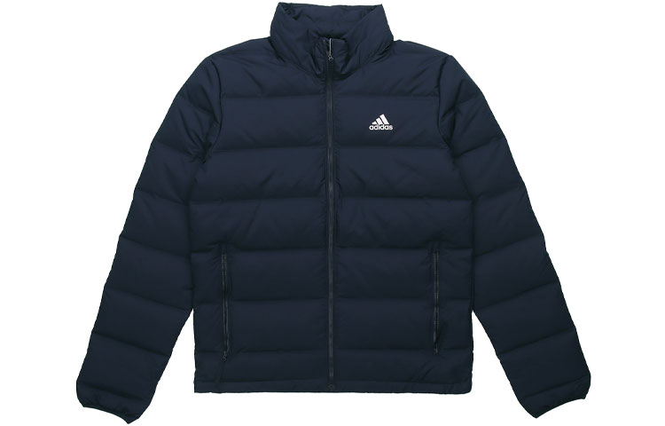adidas Helionic 3S Navy Down Jacket Outdoor High Collar DZ1445