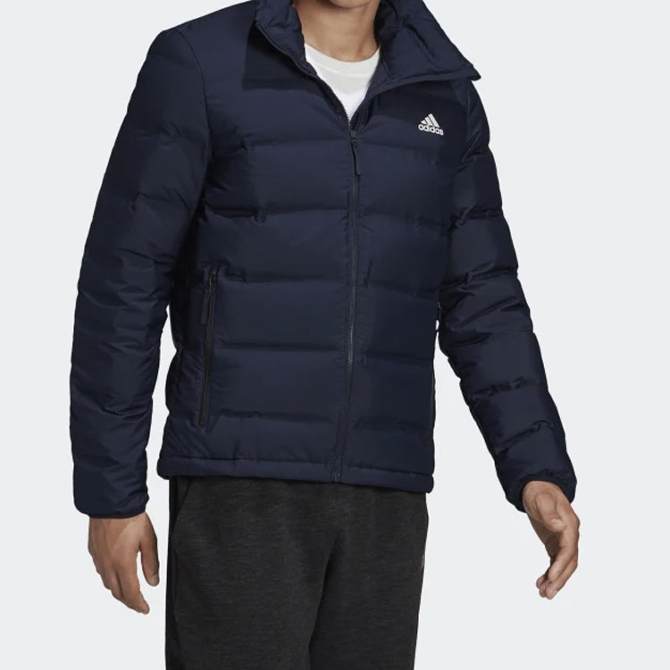 adidas Helionic 3S Navy Down Jacket Outdoor High Collar DZ1445 圖 4