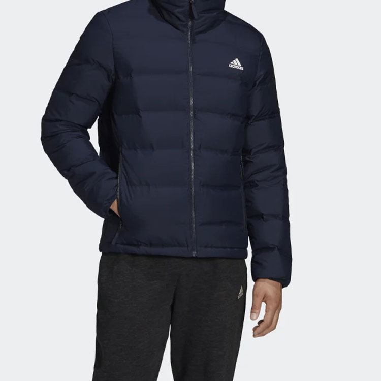 adidas Helionic 3S Navy Down Jacket Outdoor High Collar DZ1445 圖 7