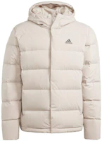 adidas Helionic Water-Resistant Hooded Down Jacket Cream White. HY3934 adidas Helionic Water-Resistant Hooded Down Jacket Cream White. HY3934