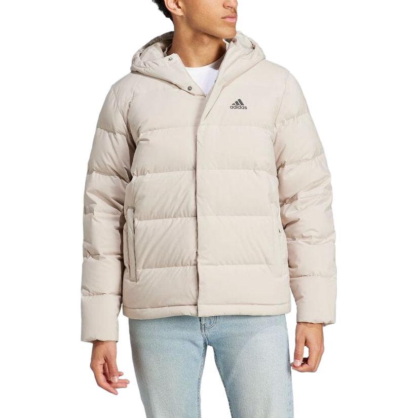 adidas Helionic  Water-Resistant Hooded Down Jacket Cream White. HY3934 圖 3