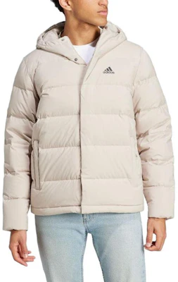 adidas Helionic 防水連帽羽絨外套奶油白色. HY3934 Lookbook adidas Helionic 防水連帽羽絨外套奶油白色. HY3934