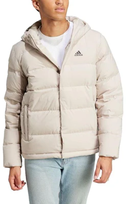 adidas Helionic 防水連帽羽絨外套奶油白色. HY3934 Shop adidas Helionic 防水連帽羽絨外套奶油白色. HY3934