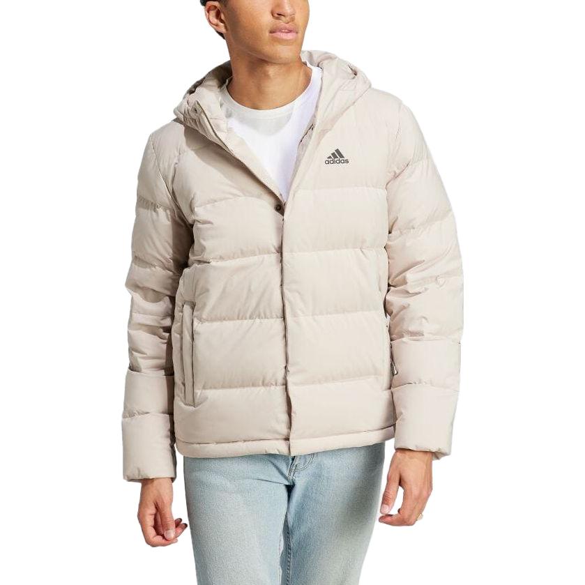 adidas Helionic  Water-Resistant Hooded Down Jacket Cream White. HY3934 圖 6