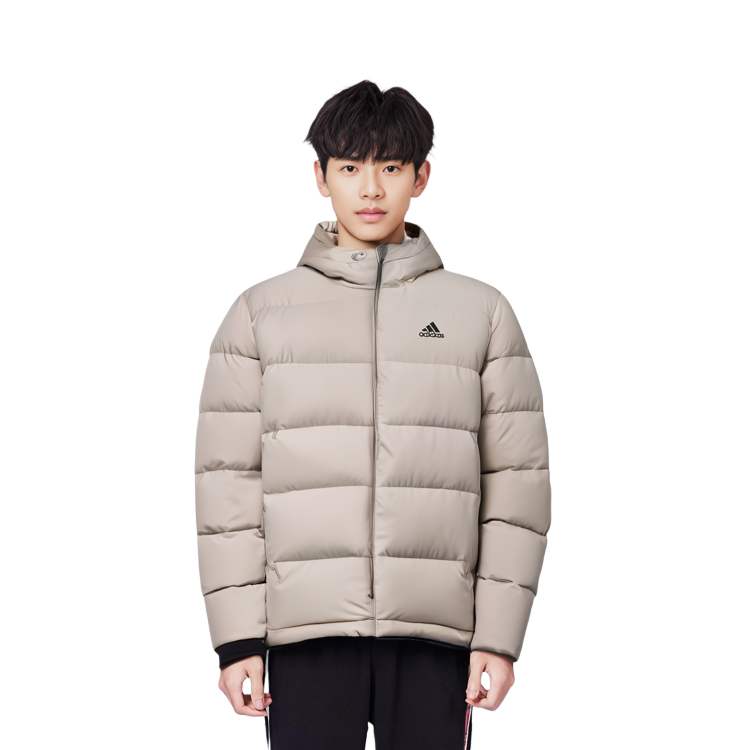 adidas Helionic  Water-Resistant Hooded Down Jacket Cream White. HY3934 圖 7